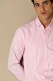 Danıel Erkek Smart Gömlek Comfort Slim Fit Pembe