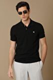 Laon Spor Polo Yaka Erkek Tişört Siyah