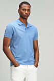 Lufian Erkek Laon Spor Polo Yaka T-Shirt 627111040091 Mavi