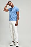 Lufian Erkek Laon Spor Polo Yaka T-Shirt 627111040091 Mavi