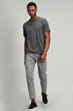 Lufian Erkek Sarder Basic T-Shirt 627111020136 Antrasit