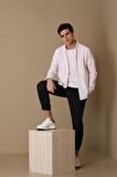 Lora Erkek Smart Gömlek Comfort Slim Fit Pembe