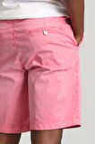Zegler Spor Erkek Chino Şort Slim Fit Pembe
