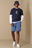 Marel Spor Erkek Chino Şort Slim Fit Lacivert