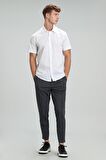 Arus Erkek Smart Gömlek Slim Fit Beyaz
