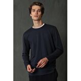 Lufian Erkek Carter Uzun Kollu T-shirt