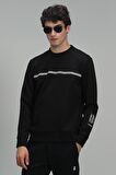 Sımple Erkek Sweatshirt Siyah