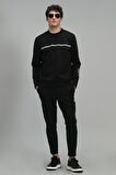 Sımple Erkek Sweatshirt Siyah