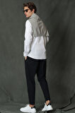 Tom Erkek Basic Gömlek Comfort Slim Fit Beyaz