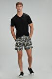 Lufian Erkek Tuna Modern Grafik T-Shirt 627111020145 Siyah