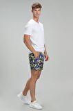 Lufian Erkek Tuna Modern Grafik T-Shirt 627111020145 Beyaz