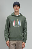Lufian Erkek Harvey Sweatshirt 627112030082 Yeşil