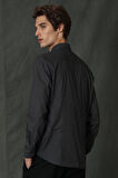 Lufian Erkek Felıx Basic Comfort Slim Fit Gömlek 627112010582 Siyah