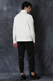 Lufian Erkek Mark Sweatshirt 627112030088 Ekru