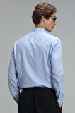 Fore Erkek Basic Gömlek Slim Fit Mavi