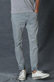 Helt Spor 5 Cep Erkek Pantolon Slim Fit Açık Gri