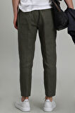 Karl Spor Erkek Chino Pantolon Tailored Fit Yeşil