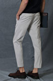 Alvı Smart Erkek Chino Pantolon Slim Fit Taş