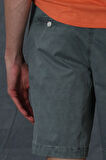 Zegler Spor Erkek Chino Şort Slim Fit Yeşil