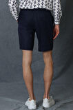 Peler Spor Erkek Chino Şort Slim Fit Lacivert