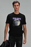 Ash Modern Grafik T- Shirt Siyah