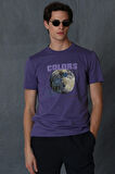 Ash Modern Grafik T- Shirt Mor
