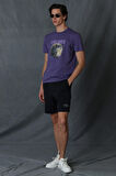 Ash Modern Grafik T- Shirt Mor
