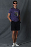 Ash Modern Grafik T- Shirt Mor