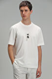 Bart Modern Grafik T- Shirt Beyaz