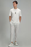 Bart Modern Grafik T- Shirt Beyaz