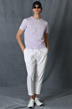 Tony Modern Grafik T- Shirt Lila
