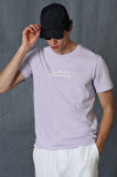 Tony Modern Grafik T- Shirt Lila