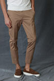 Alvı Smart Erkek Chino Pantolon Slim Fit Toprak