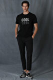 Maya Modern Grafik T- Shirt Siyah