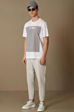 Rıchard Modern Grafik T- Shirt Beyaz