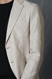 Kevın Spor Erkek Blazer Ceket Slim Fit Bej