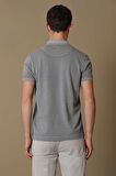 Lufian Erkek Vernon Spor Polo Yaka T-Shirt 111040121 Koyu Gri
