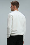 Lufian Erkek Dean Sweatshirt 112030099 Kırık Beyaz