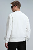 Lufian Erkek Range Sweatshirt 112030119 Kırık Beyaz