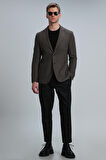 Gabrıel Spor Erkek Blazer Ceket Slim Fit Kahverengi