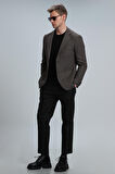 Gabrıel Spor Erkek Blazer Ceket Slim Fit Kahverengi