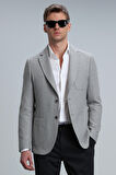Gabrıel Spor Erkek Blazer Ceket Slim Fit Gri