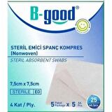 B-Good Emici Gaz Kompres 7,5Cm*7,5Cm 25'Li