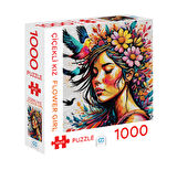 Ca Games Çiçekli Kız Puzzle 1000 Parça Ca1000-7048