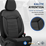 Otom Comfortline Design Airbag Dikişli Premium Oto Koltuk Kılıfı Tam Set Siyah