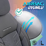 Otom Yeni Reflective Design Premium Stitch Tech Oto Koltuk Kılıfı Tam Set