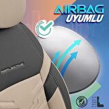 Otom Yeni Reflective Design Premium Stitch Tech Oto Koltuk Kılıfı Tam Set