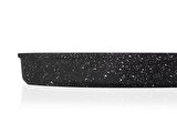 Taç Granit Döküm 32cm Yuvarlak Tepsi Siyah TAC-6299