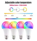 Akıllı Bluetooth Led Ampul 9W Rgb+Cct Sese Duyarlı Zaman Ayarlı Wi-fi Kontrollü Ampul