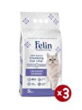 Felin Lavanta Kokulu Topaklanan Kedi Kumu 5Lx3